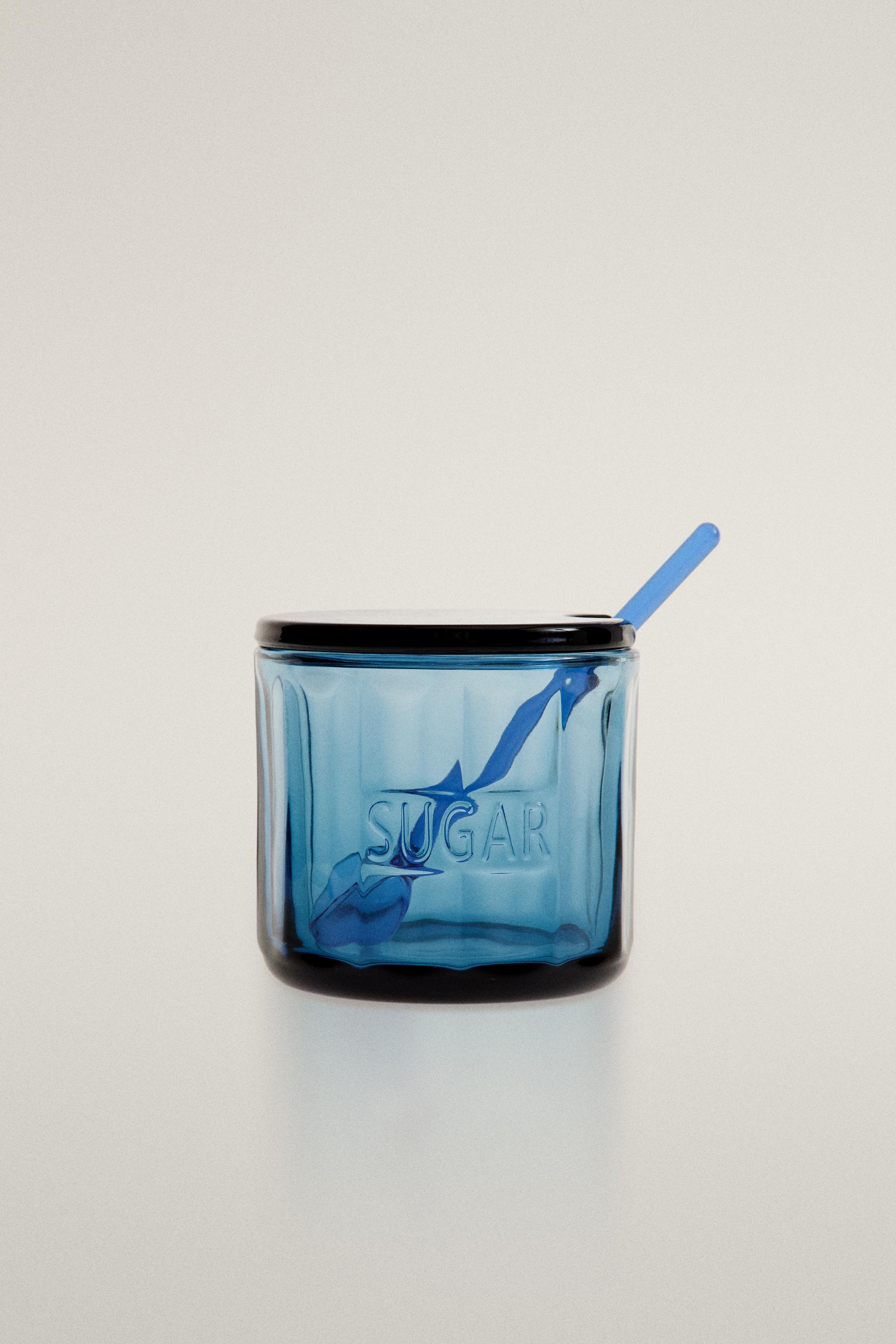 GLASS SUGAR BOWL
